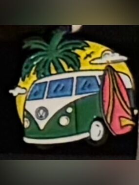 New cute Surf VW Bus hippie Enamel Brooch pin summer beach vibes